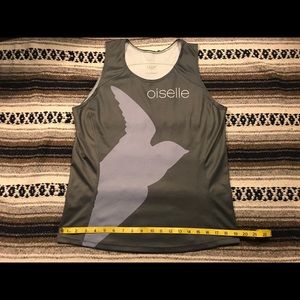Oiselle Volee Team Racing Singlet Gray Size Large